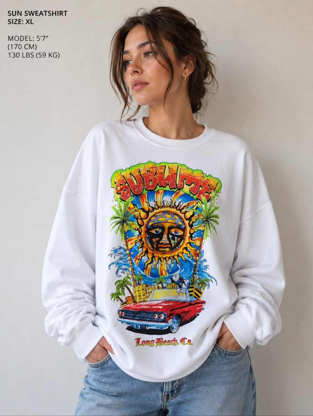NWT Sublime Sun Sweatshirt XL | Vintage 90s Band Graphic Pullover Unisex